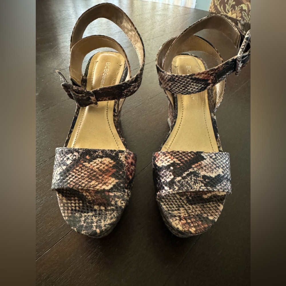 BCBG Generation platform wedges